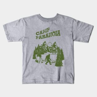 Camp PARANOIA - Bigfoot Edition! Kids T-Shirt